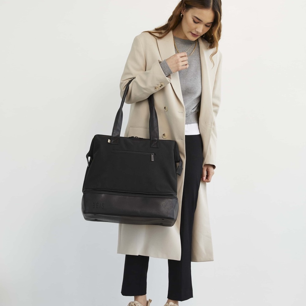 Beis - The Mini Convertible Weekender Bag - Black